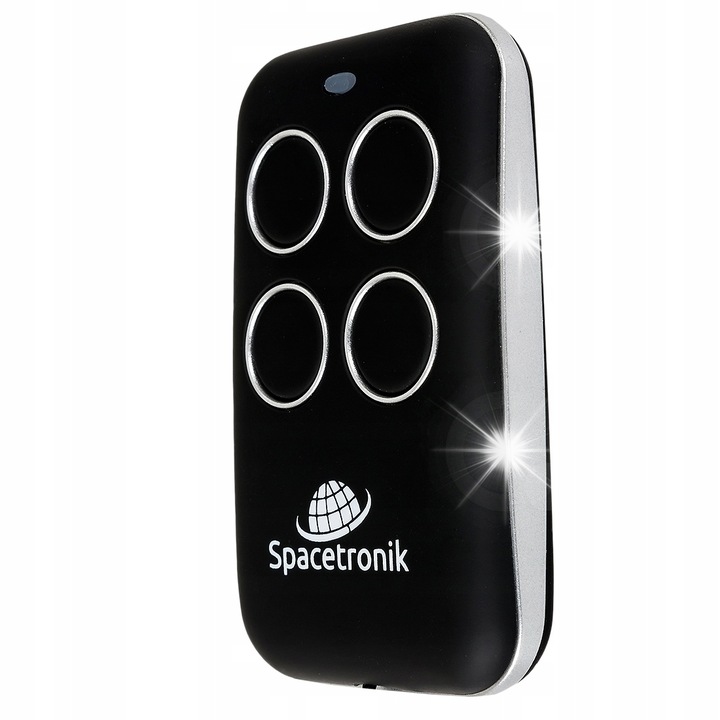 Spacetronik 280-868MHz távirányító, 4 csatornás, vízálló, fekete, 6,5x3,9x1,4cm