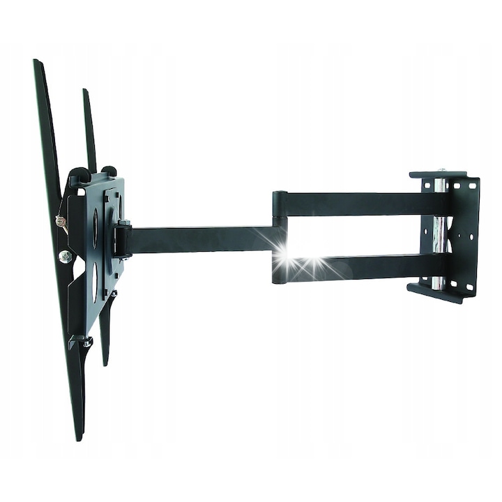 Стойка за телевизор Art, 32-65'', черна, метал, комплект с аксесоари за монтаж