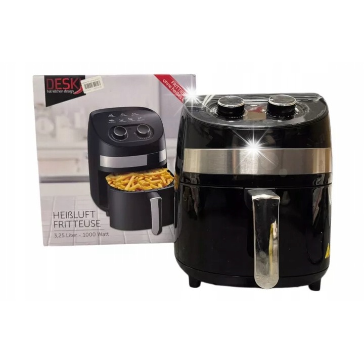 Többfunkciós elektromos fritőz, 1350W, 6L, fehér, érintőképernyős vezérléssel