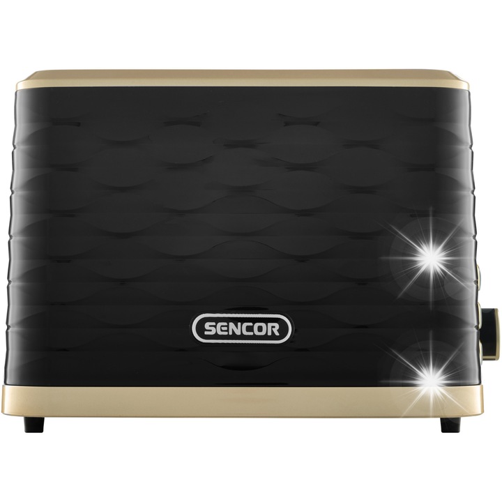 Електрически тостер Sencor STS 7501BK, 2 филии, 930W, черен, функция High Lift, 7 степени на таймера