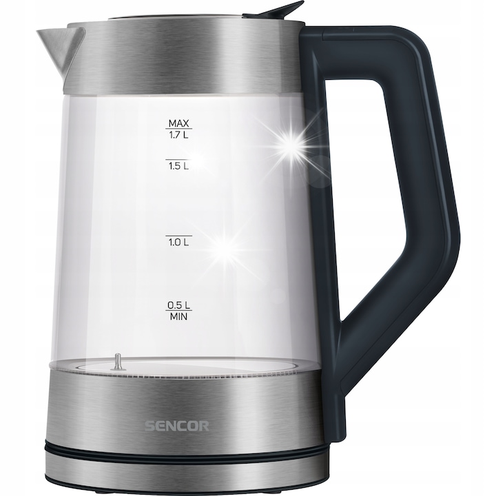Fierbator electric Sencor SWK 0951BK 2200W 1,7L, dublu perete, negru