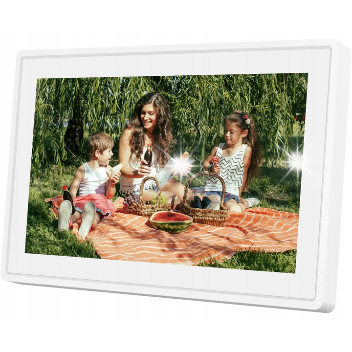 Цифрова фоторамка Sencor SDF 1092 W WiFi 10,1", 1280x800, 4,6 GB, бяла