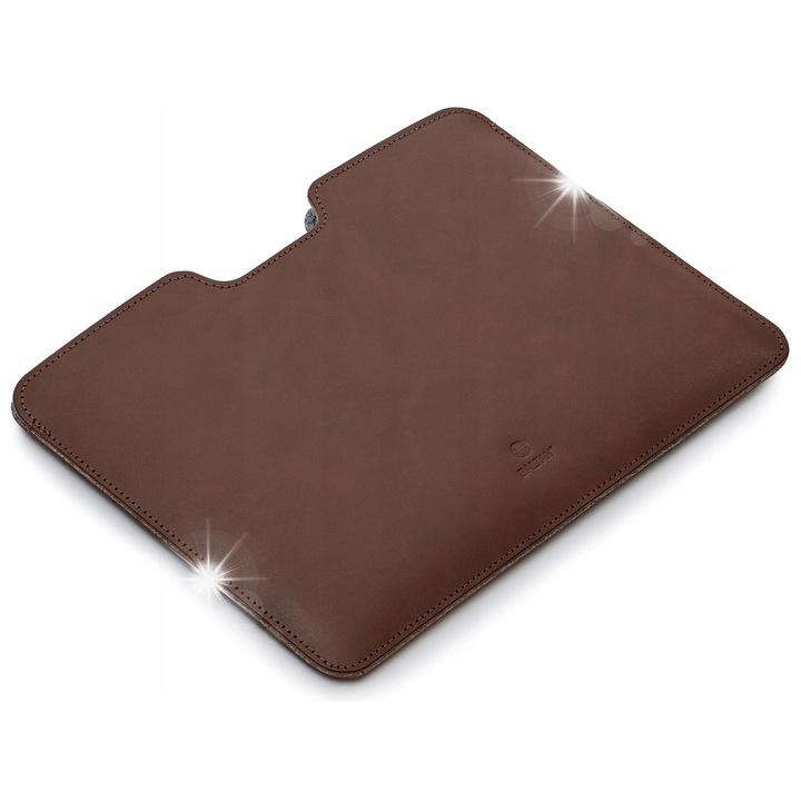 Laptop tok 13 hüvelykes, Baltan, Premium RAZOR, természetes bőr, Sötétbarna