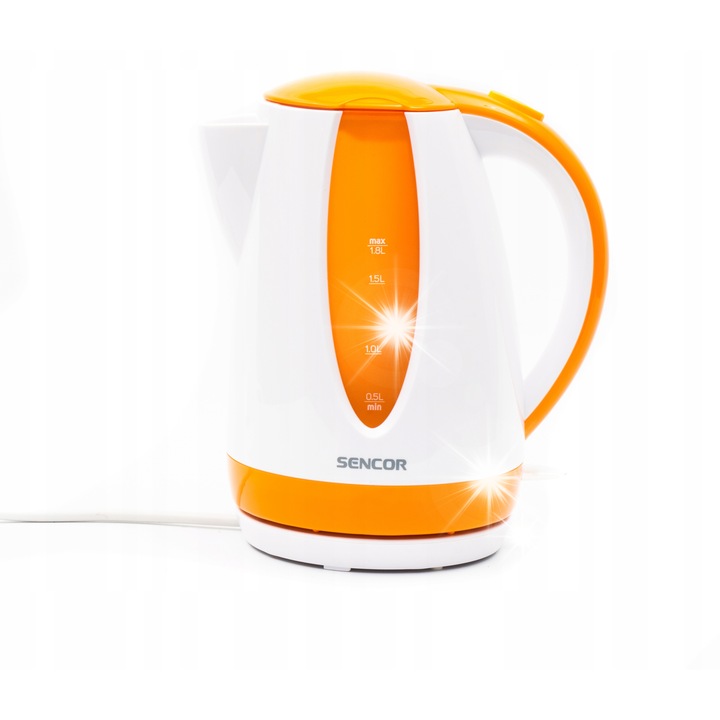 Fierbator electric Sencor SWK 1017TQ 1100W 1L turcoaz, cu filtru detasabil si protectie la supraincalzire