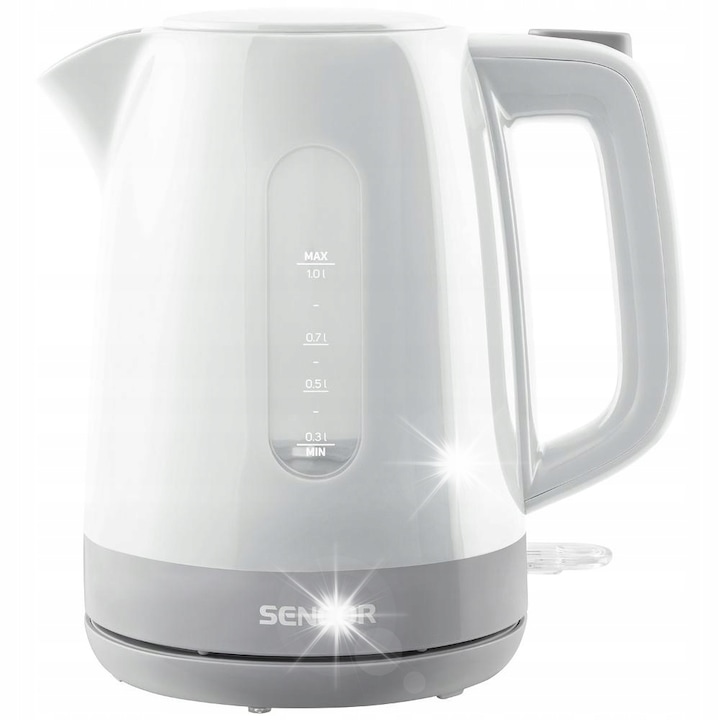 Fierbator electric Sencor SWK 1025VT, 1L, 2200W, filtru detasabil, 360°