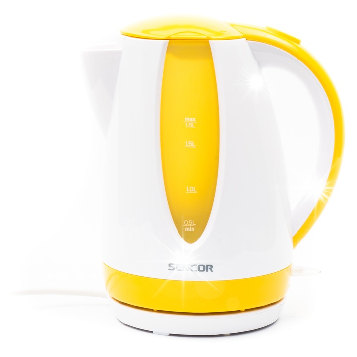 Fierbator electric SENCOR SWK 1720BK, 1.7L, 2200W, inox, protectie impotriva supraincalzirii