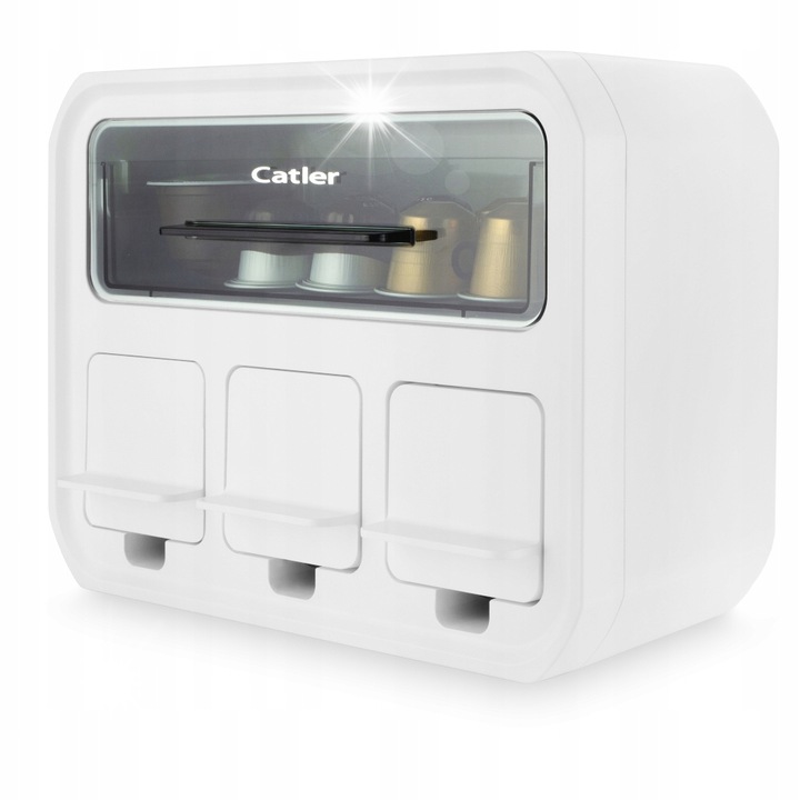 Cutie pentru adaptoare espressoare capsule Catler Porto, alb, 18,5x24x11cm