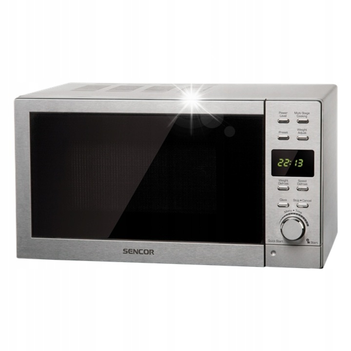 Cuptor cu microunde CASO MG25C 25l, 900W, grill, argintiu