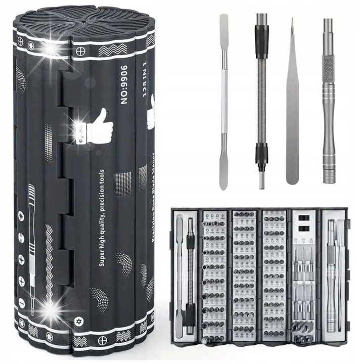 Комплект инструменти Extralink 128W1-1307, 128 части, магнитни, органайзер, 160x75mm