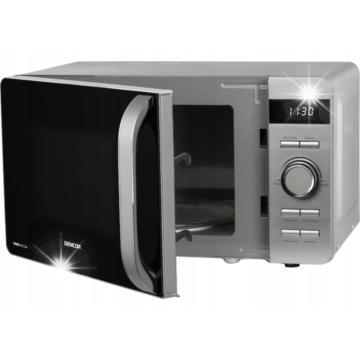 Cuptor cu microunde CASO M20 Ecostyle, 700W, 20L, antracit, taler rotativ 24,5cm