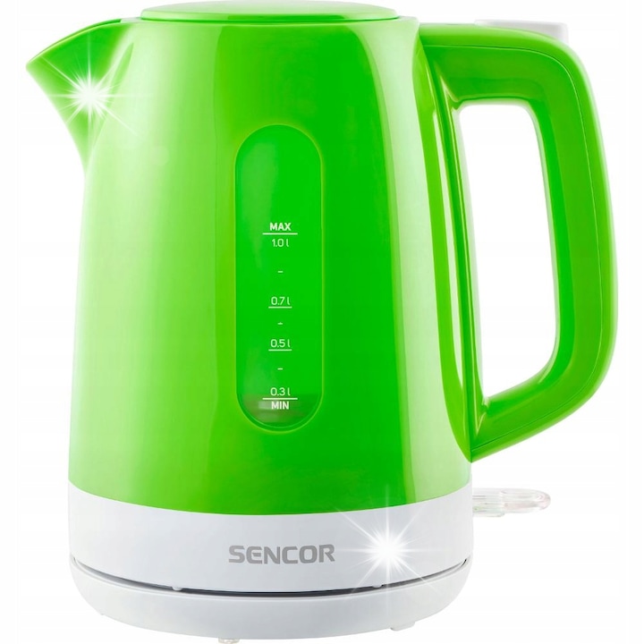 Fierbator electric Smarton WK 620, 1.7L, 2200W, alb-negru