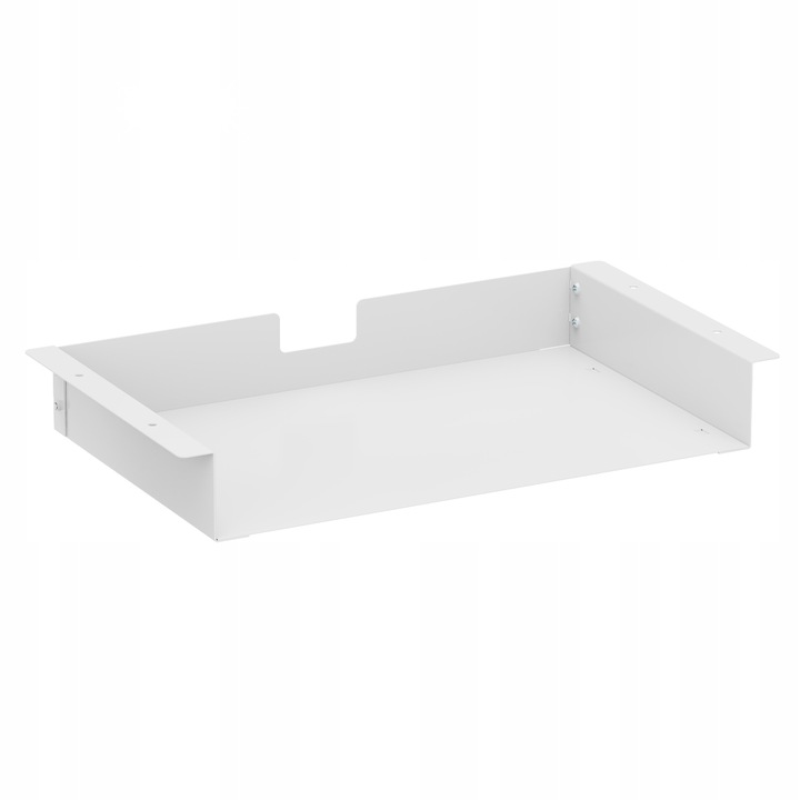 Spacetronik asztal alatti polc, 45x25cm, fém, fehér, 5kg teherbírás