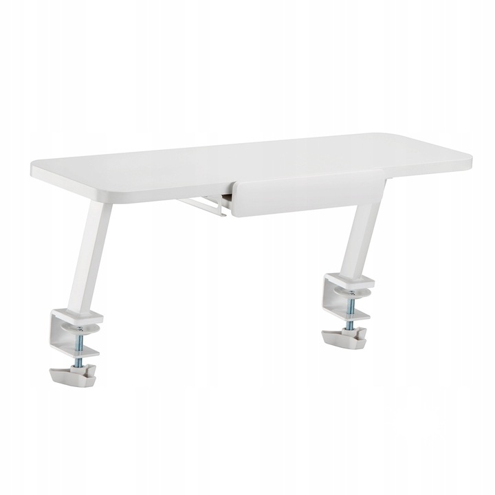 Spacetronik íróasztali polc, SPB-112WW modell, fehér, 60x20 cm, tabletta/könyvtartóval