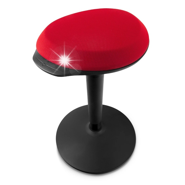 Hoker ergonomikus Spacetronik Zippy, állítható 56-71,5cm, forgatható, fekete-piros