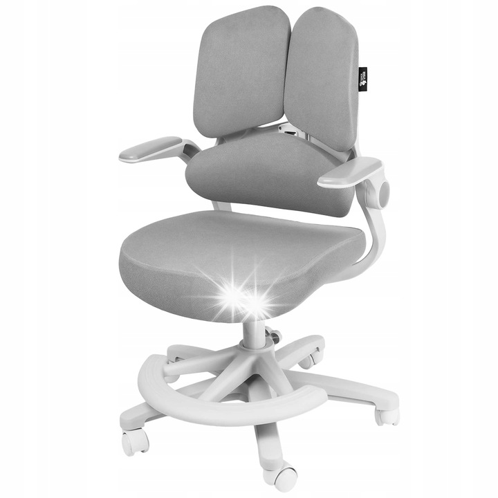 Ергономичен детски стол Spacetronik, регулируем, сив, 91-102 см