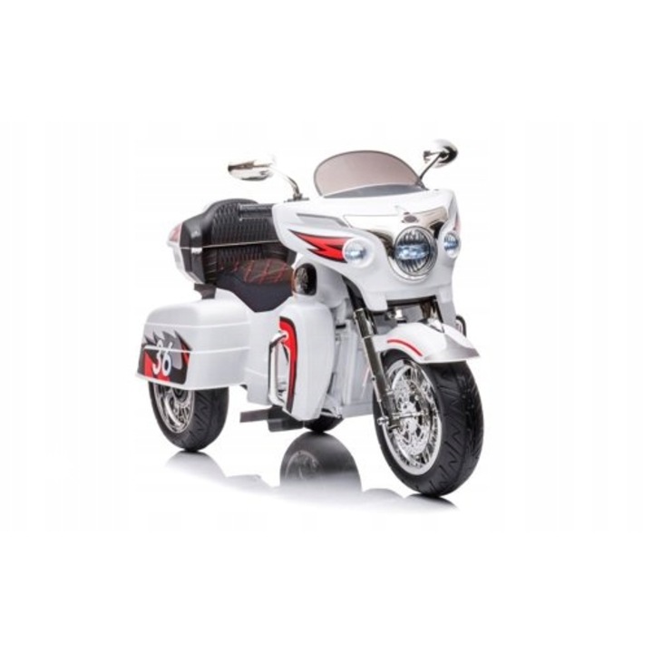 Триколка LEAN Toys Goldwing, червена, 2x45W, 109x47x68см, комплект с дистанционно управление, аудио Bluetooth, MP3, USB