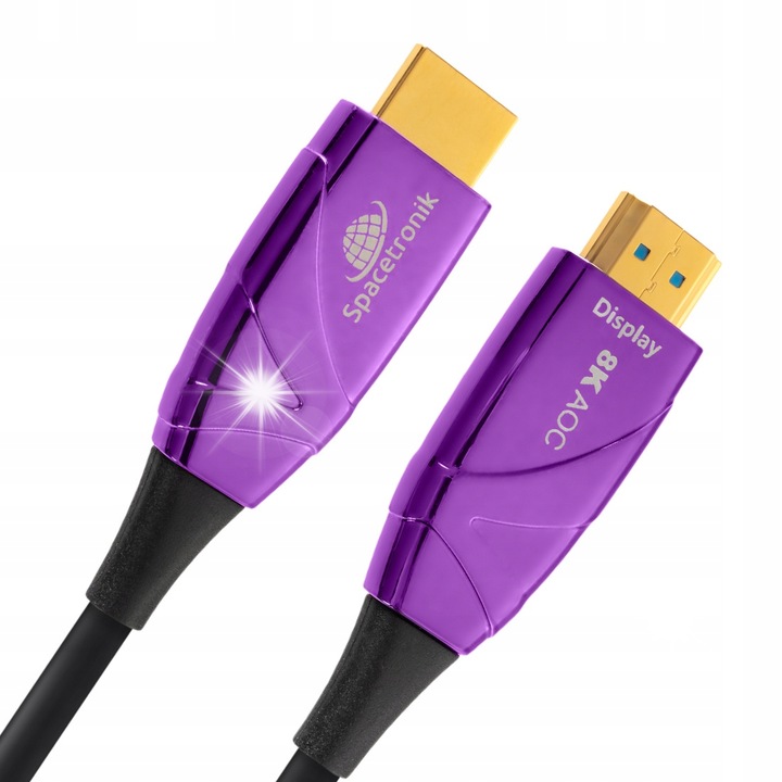 Оптични HDMI 2.1 кабели Spacetronik SH-OX600, 60м, 8K UHD, 48Gb/s, поддръжка 4K/120Hz
