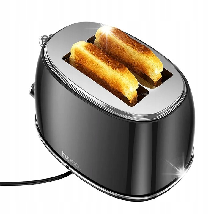 Ретро тостер 850W HE50, 29.5x19.3x18.4см, черен, комплект