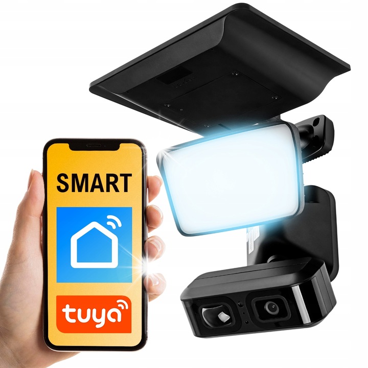 WiFi соларна камера за наблюдение Spacetronik SL-C62B, 2MP, детекция на движение, черна, пълен комплект