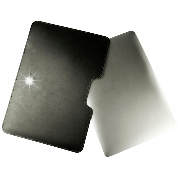Baltan laptop tok MacBook Air M2 13 hüvelykes, valódi bőr, vízálló, fekete
