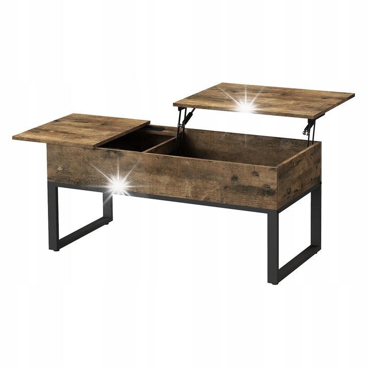 Маса Spacetronik, 104,5x50см, повдигащ се плот, кафява