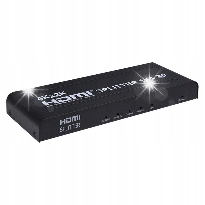 Сплитер HDMI 1/4 Spacetronik 4K 3D, 62x51x11mm
