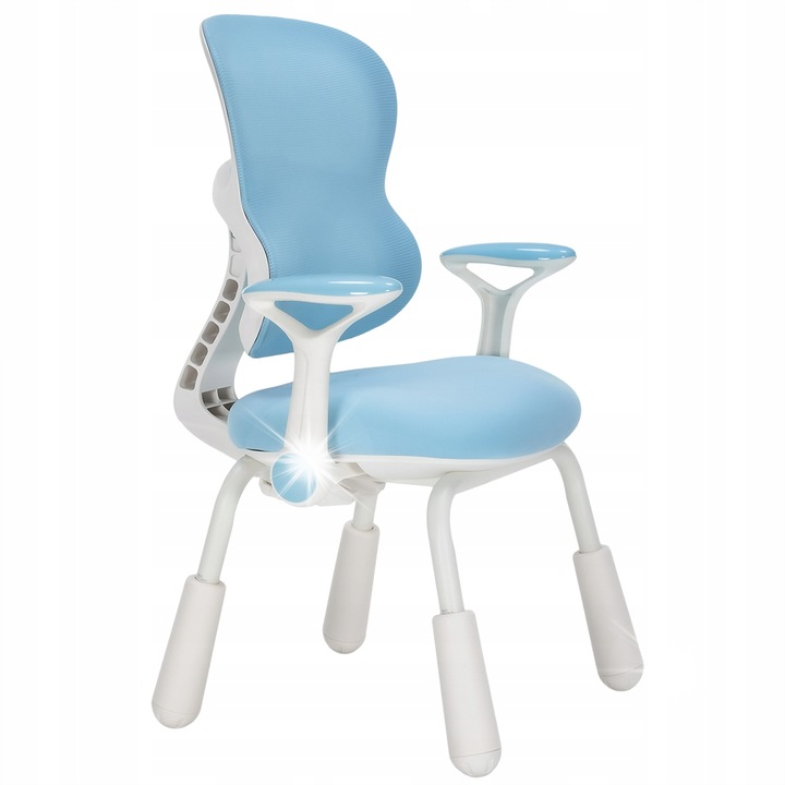 Офис стол Spacetronik, модел за момчета, регулируем, капацитет 100 кг, син