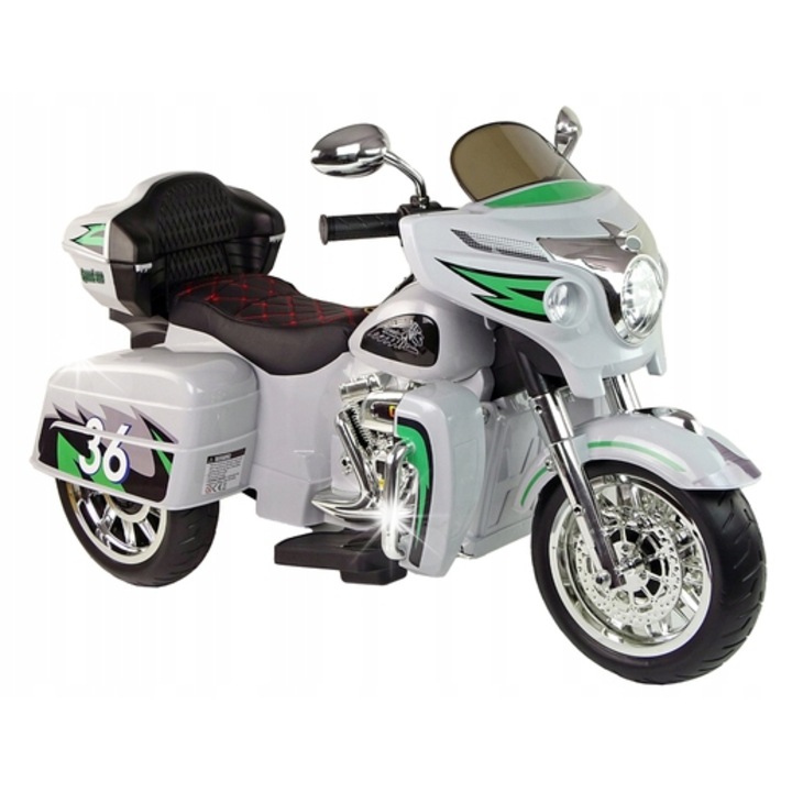Електрически триколка LEAN Toys Goldwing, 2x45W, червена, 109x47x68см, комплект с дистанционно управление и Bluetooth музика