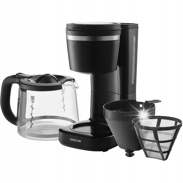 Cafetiere Severin KA 4808, 750W, 4 cani, inox periat, negru