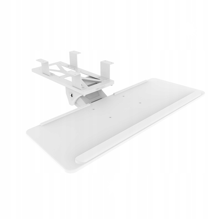 Spacetronik SPB-111W ergonomikus billentyűzet tartó, fehér, mérete 66,4x24,5cm, állítható magasság 11,5cm