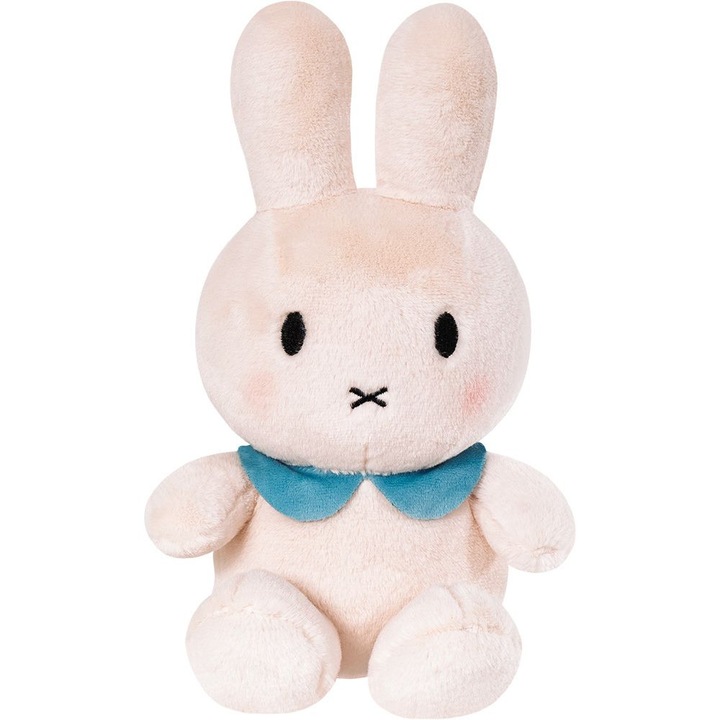 Плюшен заек Бони Крем 30см, плюшена играчка, минималистичен дизайн, декоративна яка