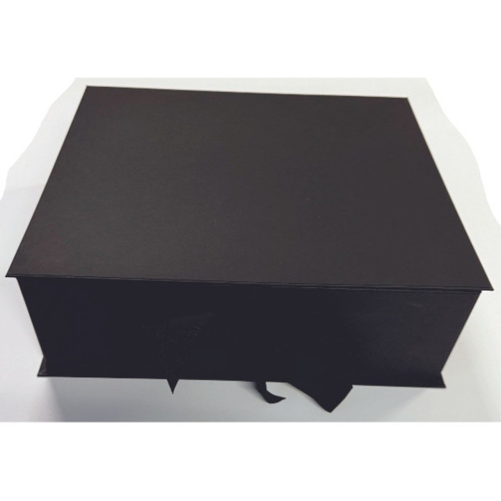 Cutie cadou mare, AMBA, din carton rigid, neagră, 340x285x110mm