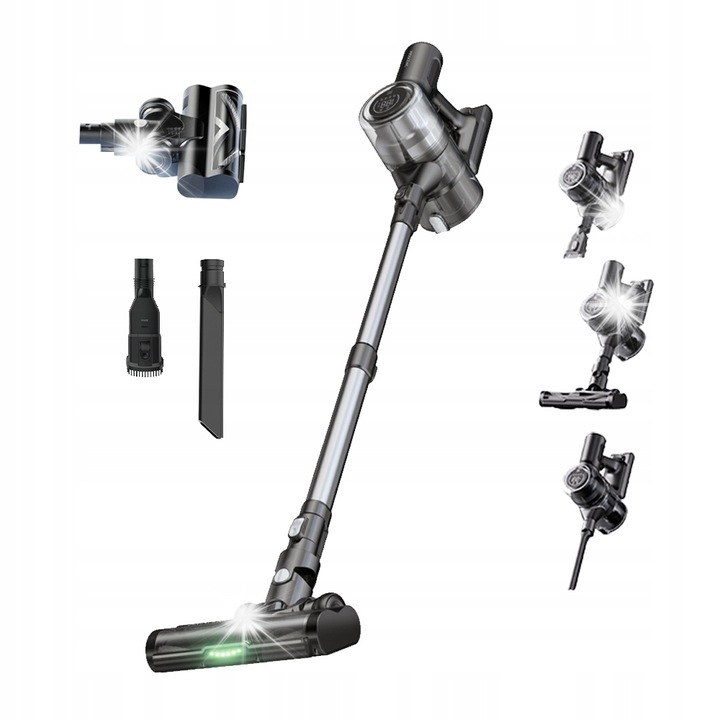 Вертикална прахосмукачка Proscenic P13 безжична 400W, 1,2л, 6 в 1, LED