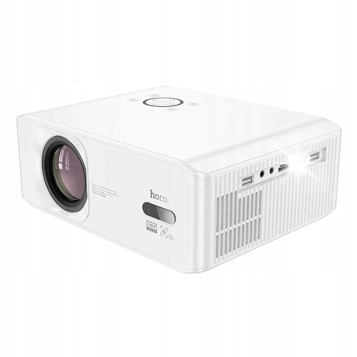 Мултимедиен проектор Full HD, Android, Wi-Fi, Bluetooth, 1080P, 52-220 инча, 247x185.5x91 мм