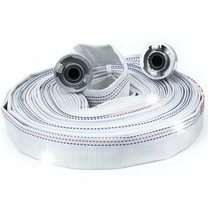 Маркуч за помпа Verda 1" 30м, спирален, сив, с бързи конектори