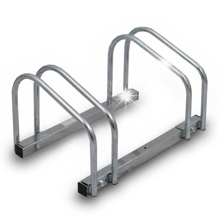 Стойка за съхранение на велосипеди, Heckermann, 2 места, метална, 48x32x27см, 2,3кг