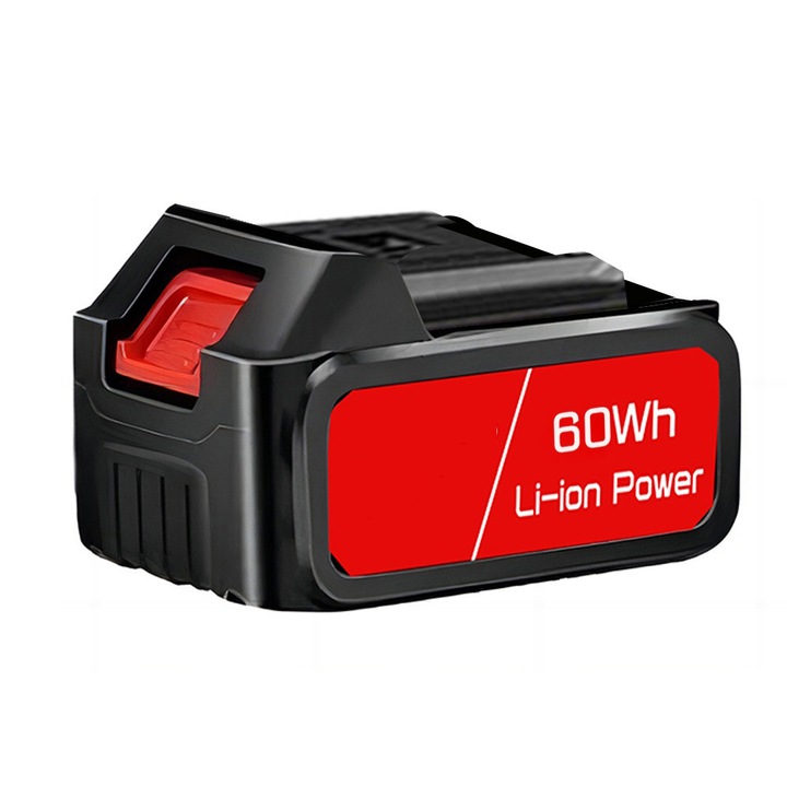 Acumulator litiu-ion reincarcabil, 60Wh, Pentru pistol de apa auto de inalta presiune, masina de spalat auto wireless, suflanta, scule electrice (Numai baterie)