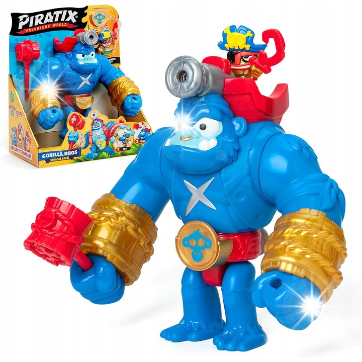 Фигурина Пиратикс серия 3, Горил Смаш Джак, 1 ексклузивна, многоцветна, 3+ години