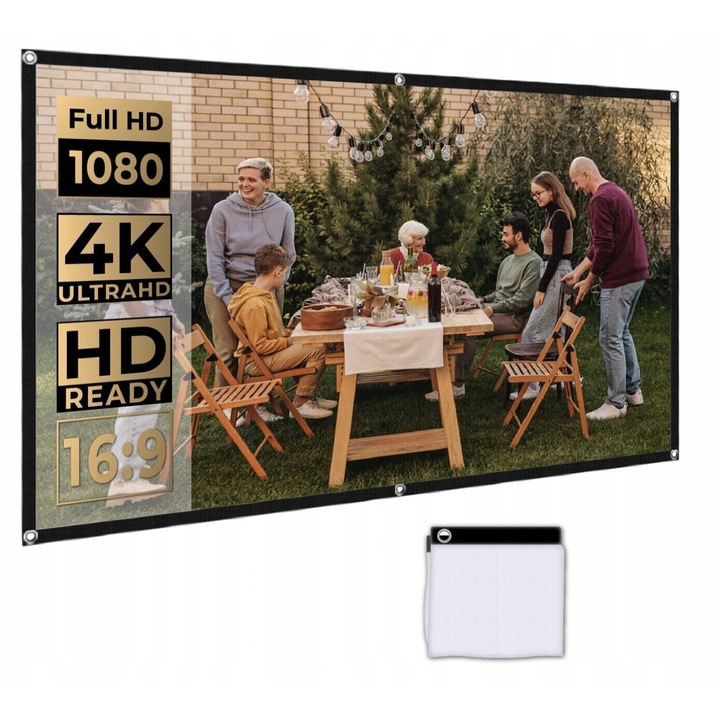 Videoproiector TopVision, 1080p, 7500lm, 100" ecran