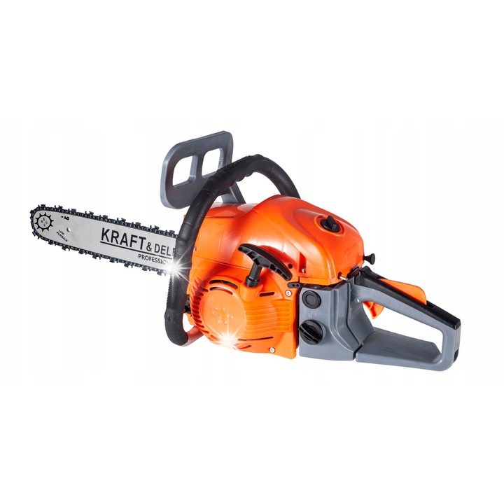 Láncfűrészek KRAFT&DELE, 5,9 LE, 58 cm³, komplett készlet, 2 lánc, 2 vezetőlemez, 40x45cm