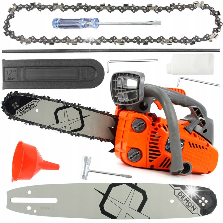 Demon CS-2500 láncfűrész, 25cm, 3,6kg, komplett készlet