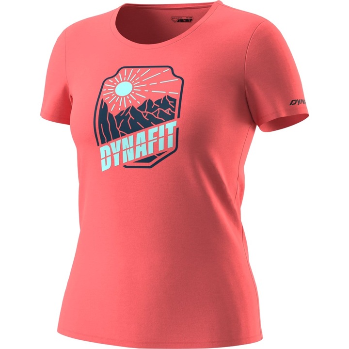 Tricou dama Dynafit Graphic Cotton, Roz