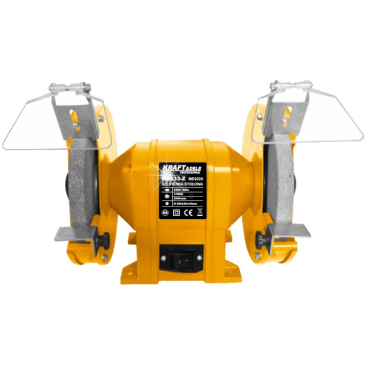 Настолен шлайф Kraft&Dele KD533-Z, 1700W, 200x20x16mm, пълен комплект
