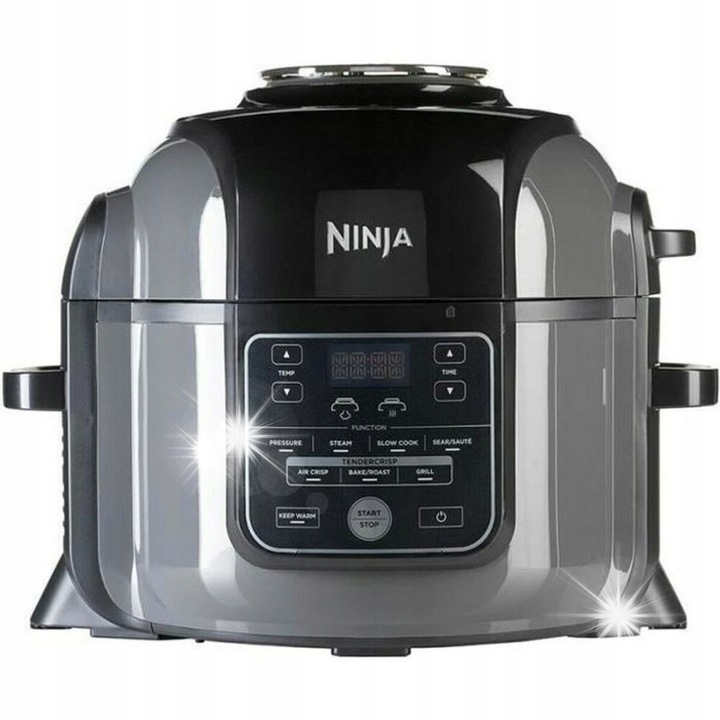 Multicooker Ninja OP300EU, 7 funkció, fekete, 6L, 3.7L