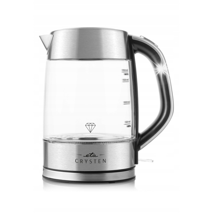 Fierbator electric Adler, 1,7L, LCD, 7 trepte de temperatura, inox
