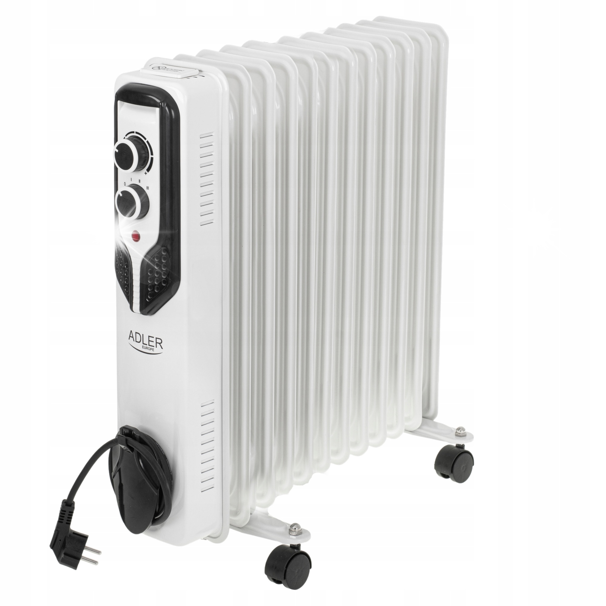 Azhar Radiater Adler 2500W elektromos radiátor, 11 tagú, fehér, 48,5x24x55cm - eMAG.hu