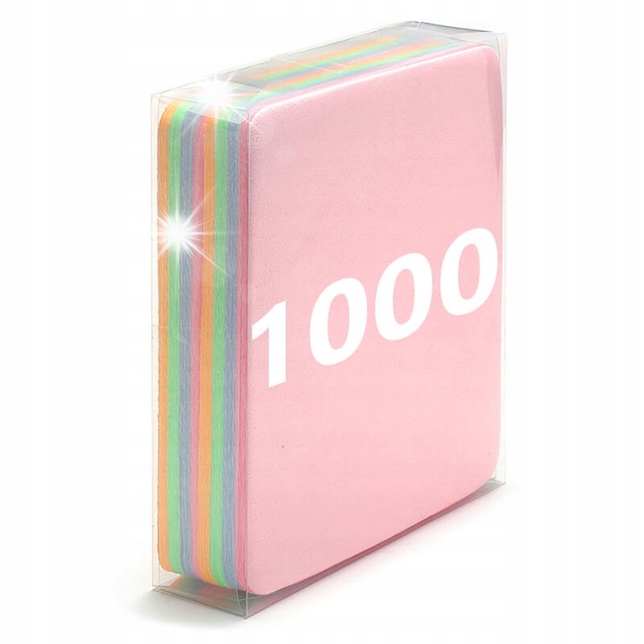 Комплект 1000 микрофибърни кърпички за очила, stylion, 14,5x17,5см, многоцветни