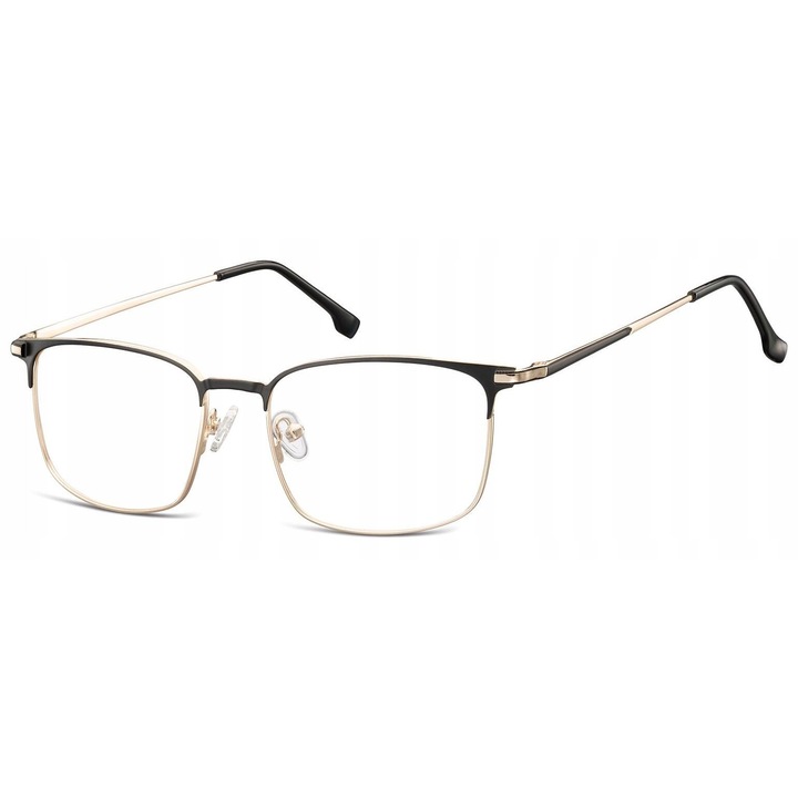 Ochelari de vedere Sunoptic 894, rama dreptunghiulara, aurii cu negru, 55x18x145mm, Stylion