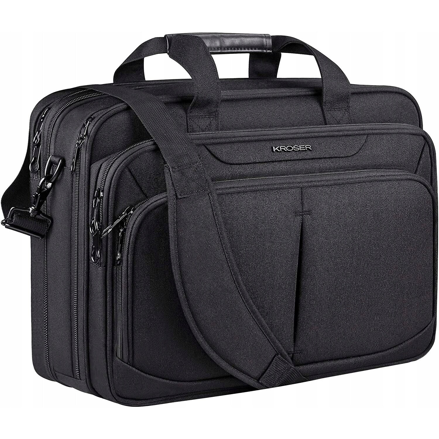 Geanta laptop Kroser, 46x32x19/24cm, compartiment pentru laptop pana la 17,3 inch, multicolor, set.