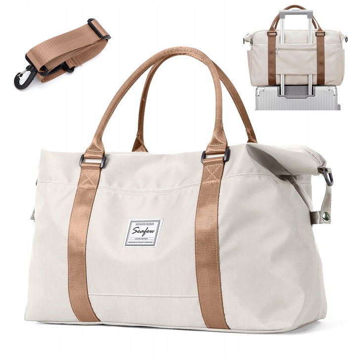 Utazótáska, 40x20x25cm, többszínű, multifunkcionális kialakítás, levehető vállpánttal